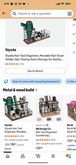 Siyzda Hair Tool Organizer