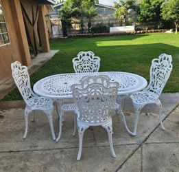 5pc Patio set /Cast Aluminum Garden Set/Outdoor Furniture/Cash Only