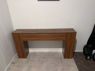 Entryway table with side storage