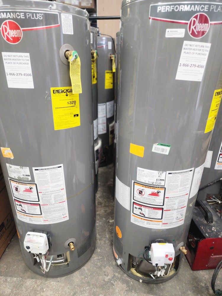 New Water Heater Rheem Performance Platinum