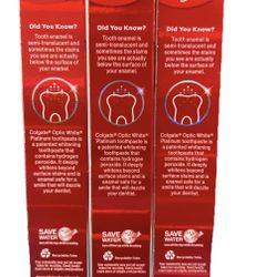Colgate Optic White Advanced Toothpaste – Stain Removal & Whitening – 3 Pack – Free Shipping & Pickup
