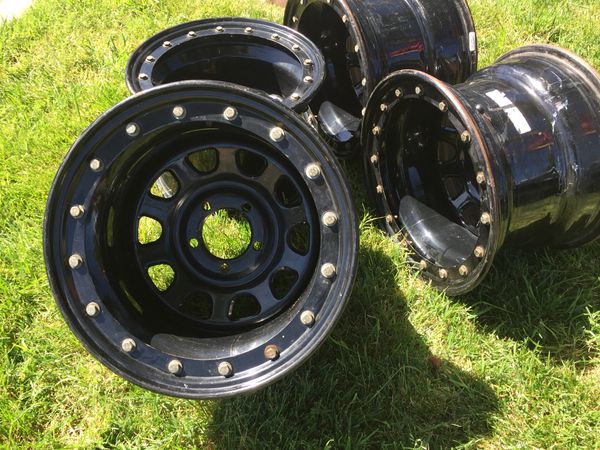 15x10...Steelies...5x4.5 Volta pattern...fits Jeep Wrangler, Ford