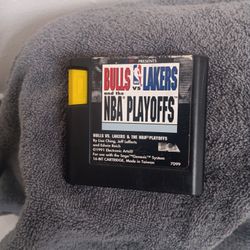 1991 Sega Genesis Lakers Vs Bulls Nba Playoffs Cartridge #7099