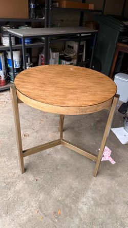 Round side table