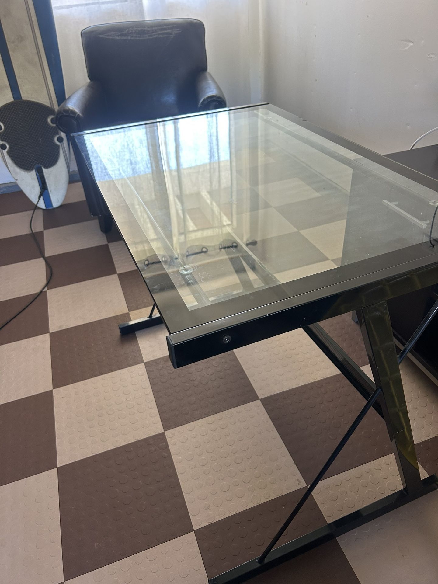 Glass Desk