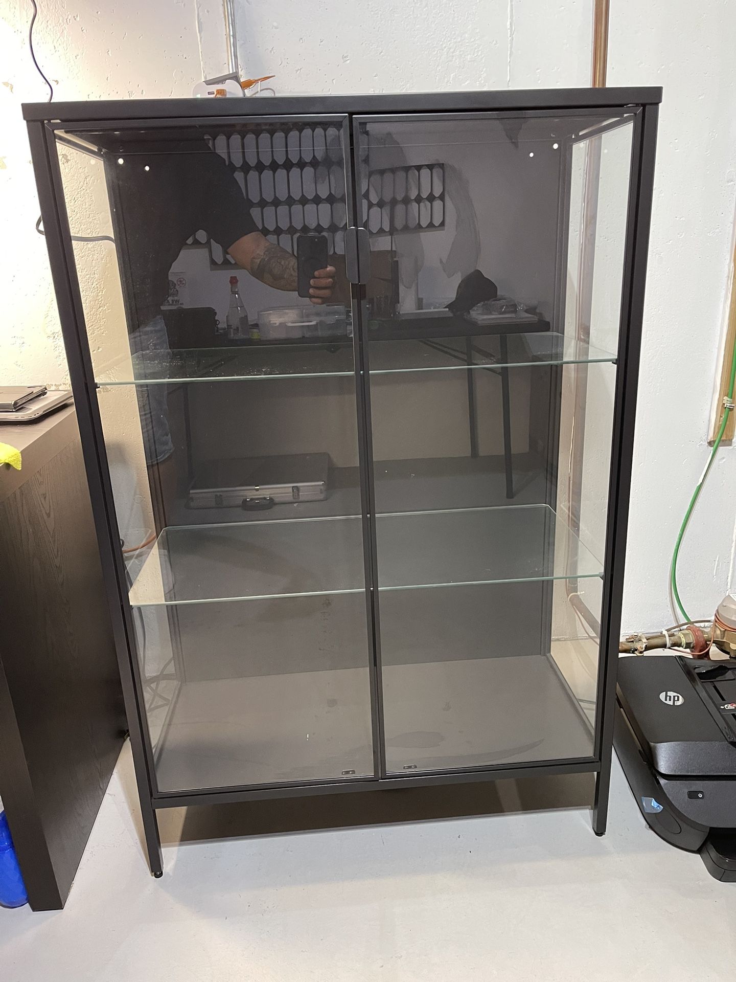 Rudsta IKEA glass display cabinet