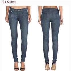 Rag & Bone High Rise Skinny Store Exclusive Pinner Jeans Size 27