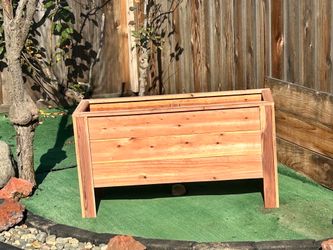 Redwood Raised Garden Planter Box, 14-1/2”Deep