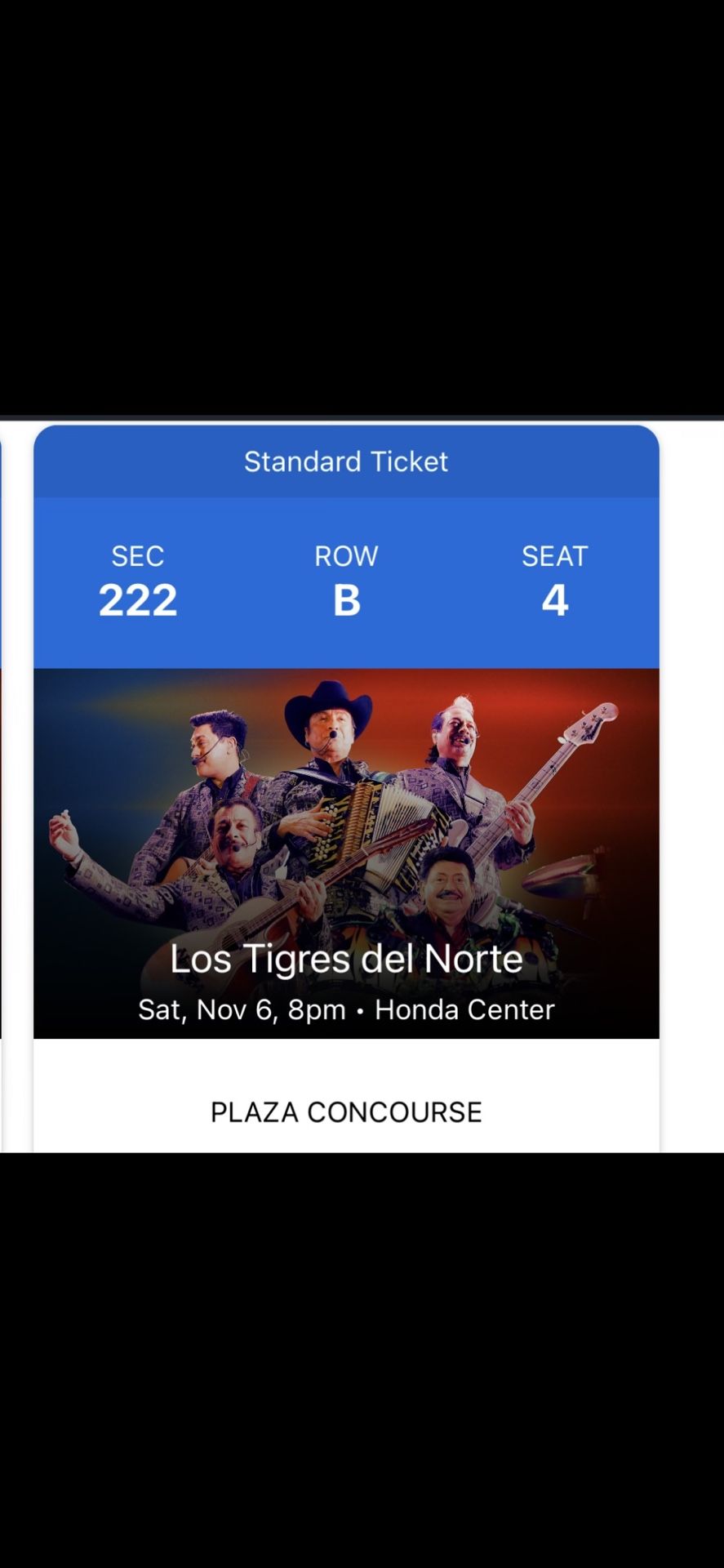 Los Tigers Del Norte Buenos Ticketes  En Frente 