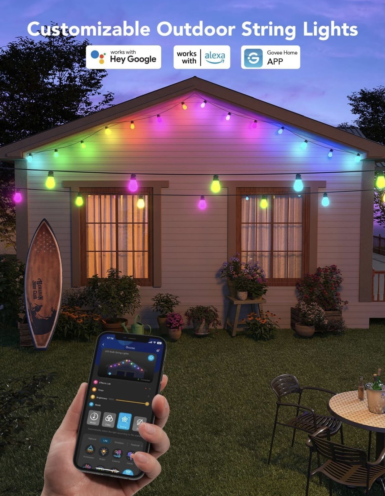 Govee Smart Outdoor String Lights for Sale in Riverside, CA OfferUp