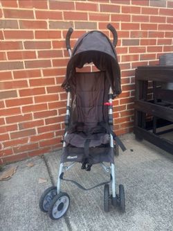 Kolcraft Lightweight Umbrella Stroller Foldable Black Gray Canopy