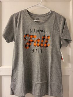 Woman's Shirt. Happy Fall Y'all. Shirt Sleeve. Fall T-Shirt. Blusa Para Mujer