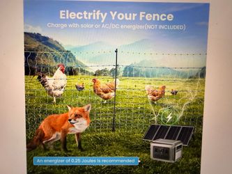 Brand new electric fence 47.2" H × 164'L