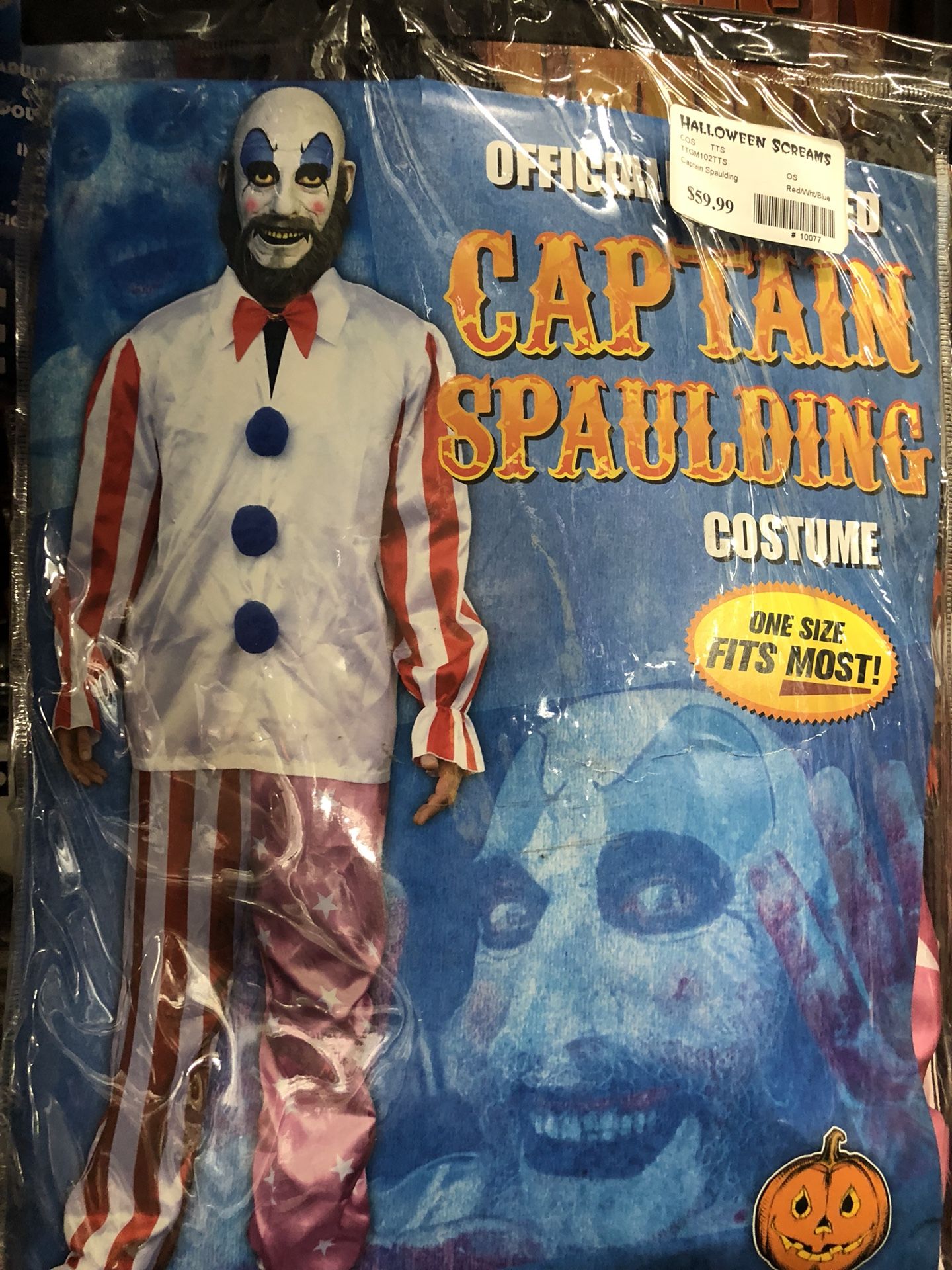 Captain Spaulding Halloween costumes clown