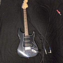 Black Electric Guitar 