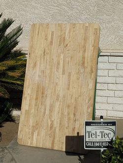 New Butcher Block Table Top 3' X 5'