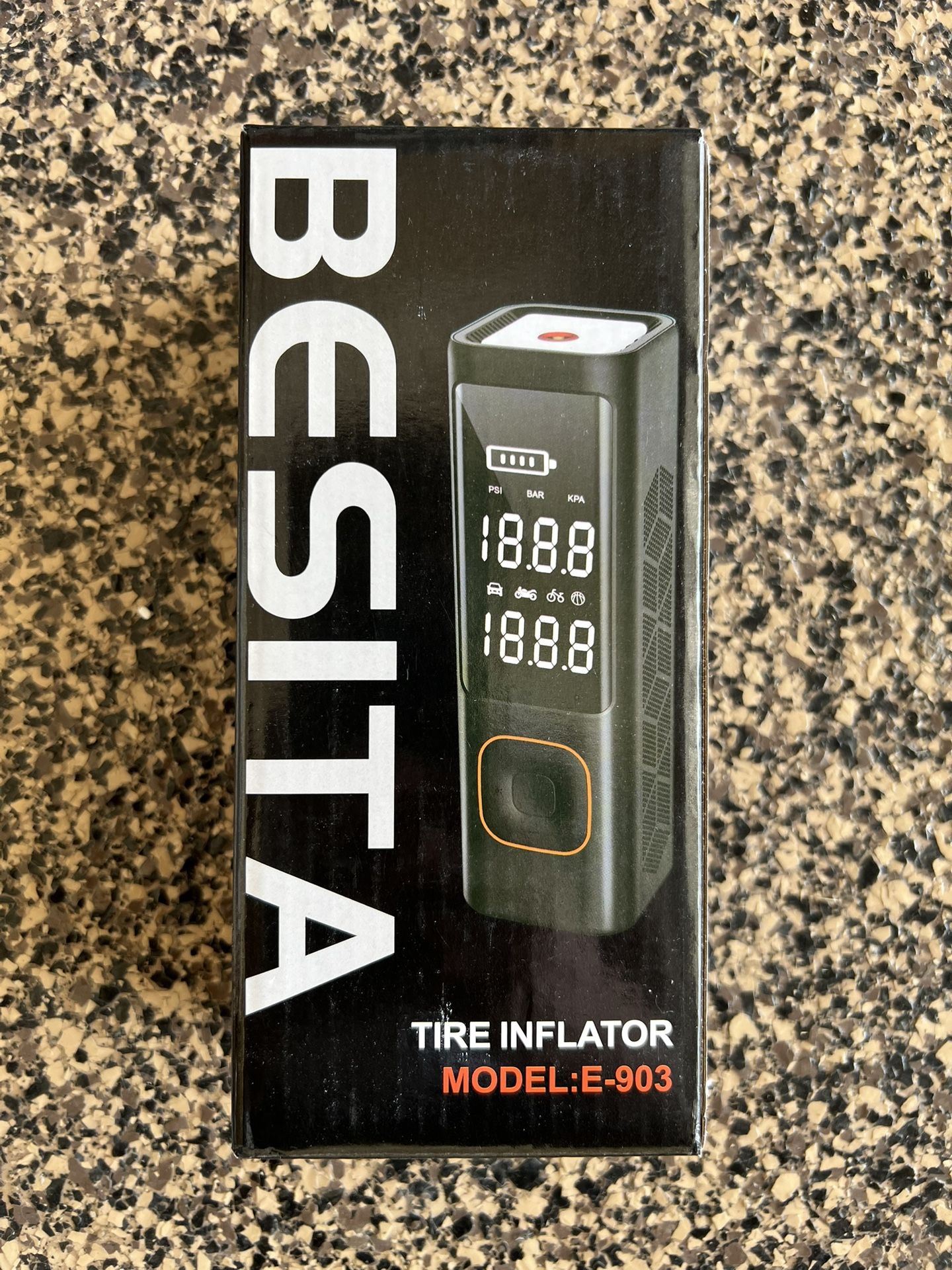 Tire Inflator Portable Air Compressor, 150PSI Portable Air Pump for Car Tires...