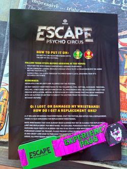 Escape one day pass 10/31/2026