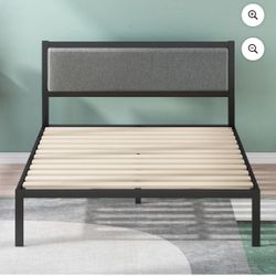 Elegant Queen Bed Frame + Nightstand - Stylish & Sturdy