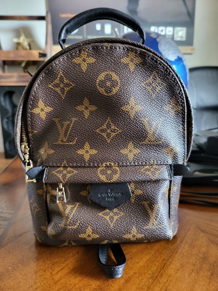 Louis Vuitton Monogram Palm Springs Mini Size Backpack Canvas Brown