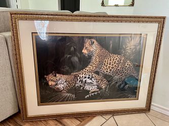 Cuadro de Leopardos / Wall leopards decor 32 inch - 44 inch