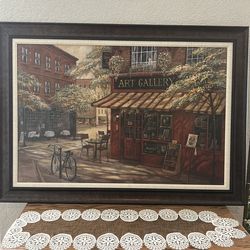 Large art gallery painting