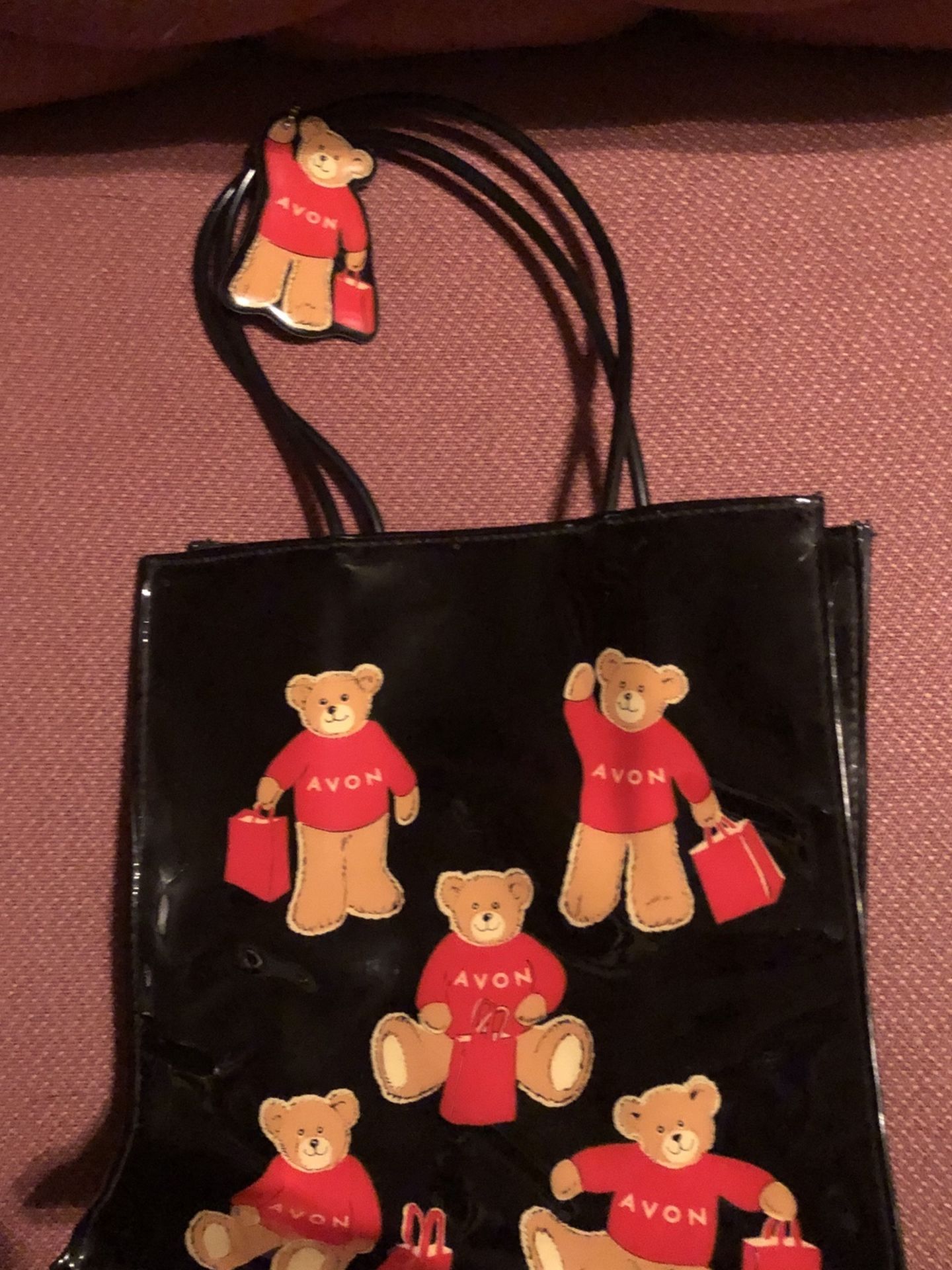Vintage Avon Teddy Bear Bag