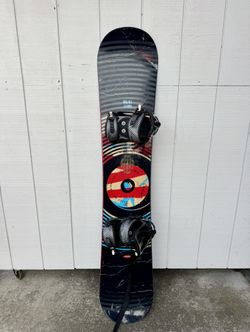 Sims Quest 159cm Snowboard With Large Bindings 