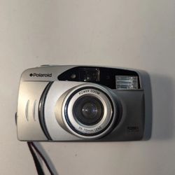 Polaroid PZ2001 Power Zoom 35mm Blue Film Camera 35-70mm Lens