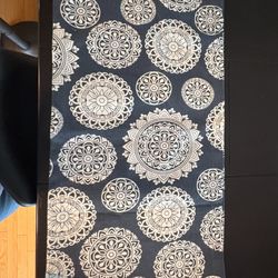 NEW BLUE AND WHITE TABLE RUNNER