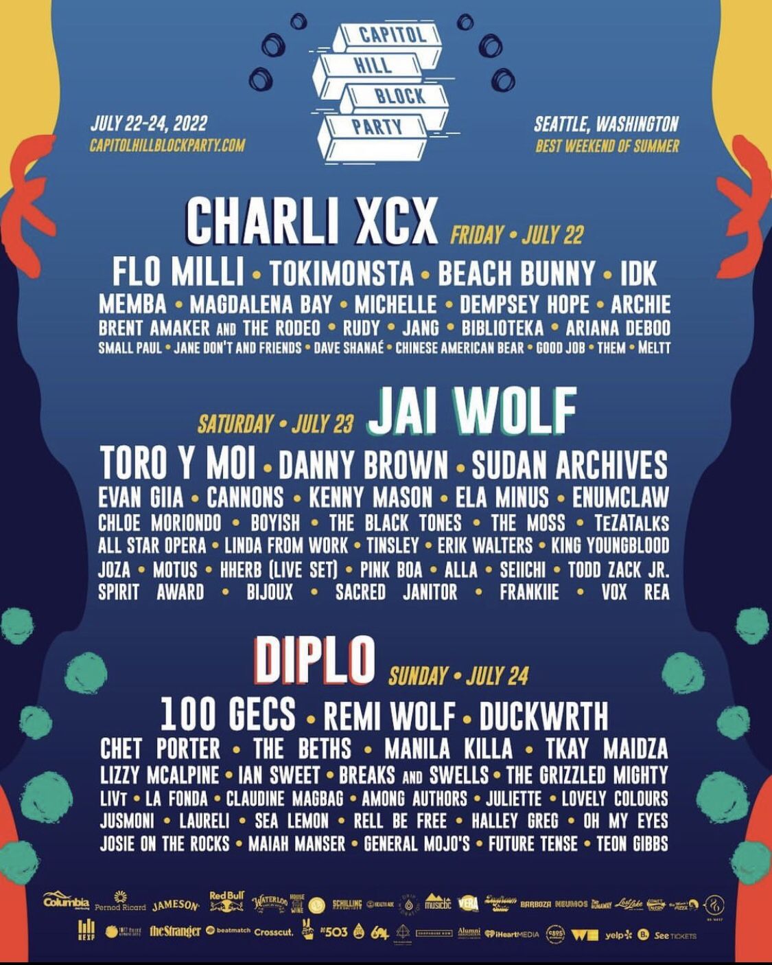 Two 3 Day Capitol Block Party Tickets - $275