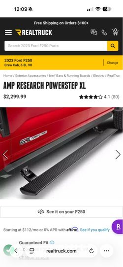 22-26 Ford Súper duty - Amp research XL - 77242-01A - open box