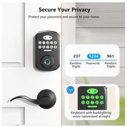 Finger Print Door Front Door Key Pad With Door Knob