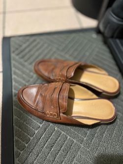 Brown Loafer Mules