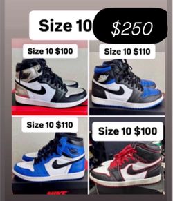 Jordan retro 1s size 10 package deal