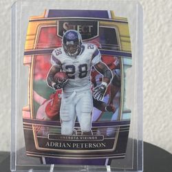 2021 Select Diecut Black/yellow Adrian Peterson 