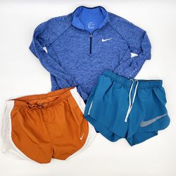 Nike Shorts + 1/4 Zip Sweater Bundle of 3 Women's Size Small