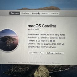 MacBook Pro 13 Inches (for Parts Or Repairs)