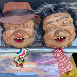 LAFFUN HEAD PETER FIGUREN SQUIRTER!!! RARE ORIGINAL LADY & MAN