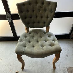 Blue Beauty with a Story to Tell: Cozy Chair with Character for $40!