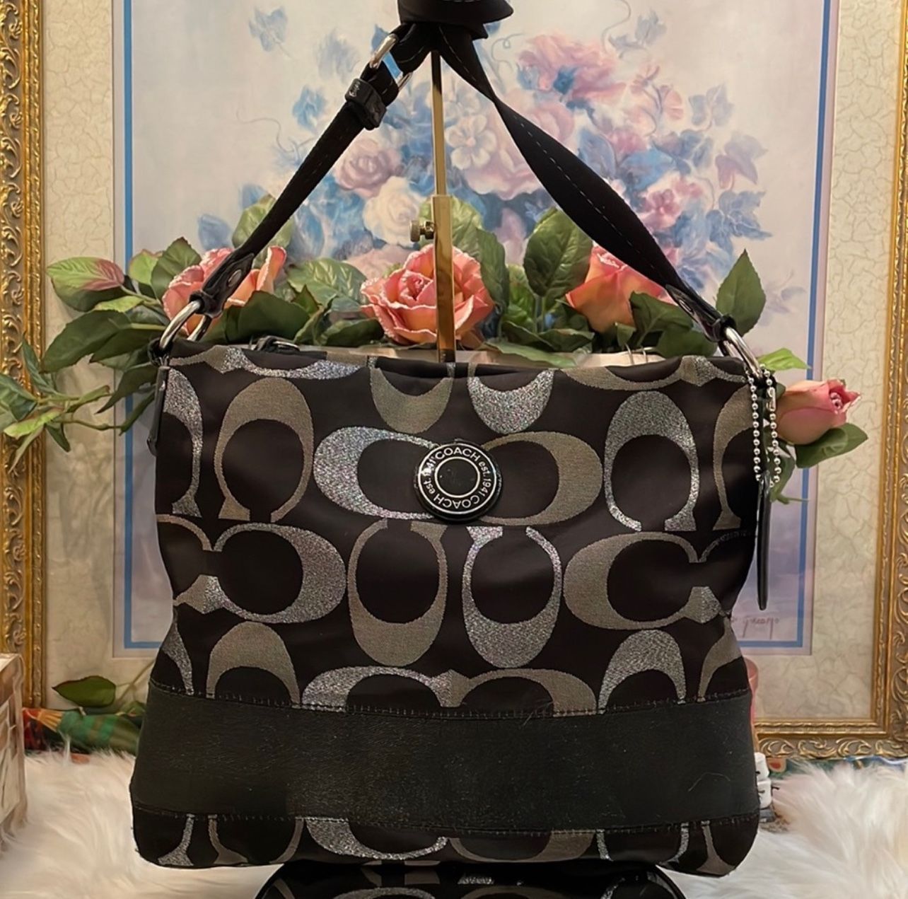 Coach Logo Crossbody Bag  Authentic