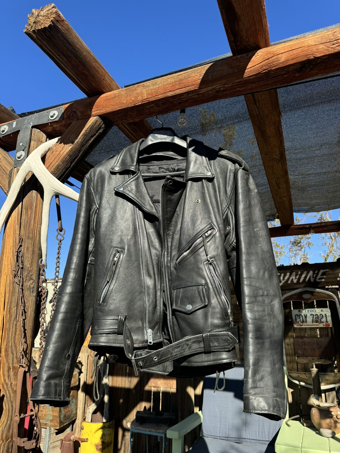 First Genuine Leather Vintage 42 Men’s Leather Jacket 