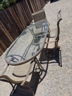 Patio table with 3 chairs