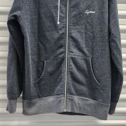 Supreme Script Heather Zip Hoodie