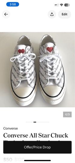 Converse All Star Chuck Taylor  Love Fearlessly Low Top Sneakers