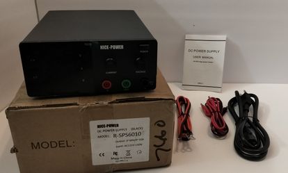 NICE-POWER DC Power Supply Variable/ 60V 10A 600W High Power Bench Power Supply / mpdel R-SPS6010
