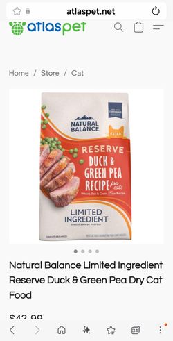 reserved  duck and peas catfood