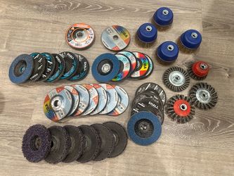 Angle Grinder accessories wheels, discs different stuff different prices all for $100 or will sell separately for more pick up only