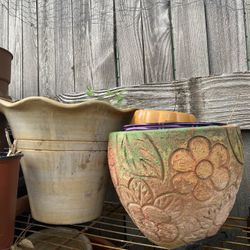 Flower and veggie pots (Sm,Med,Lg) read description