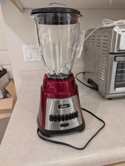 Oster blender, red